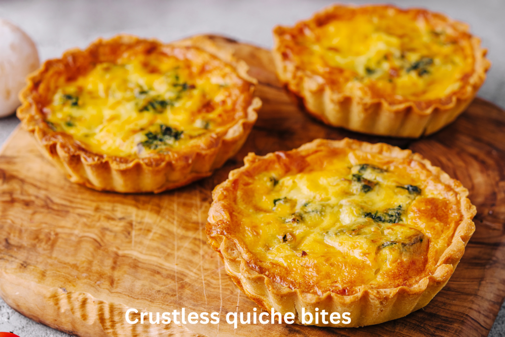 Crustless quiche bites