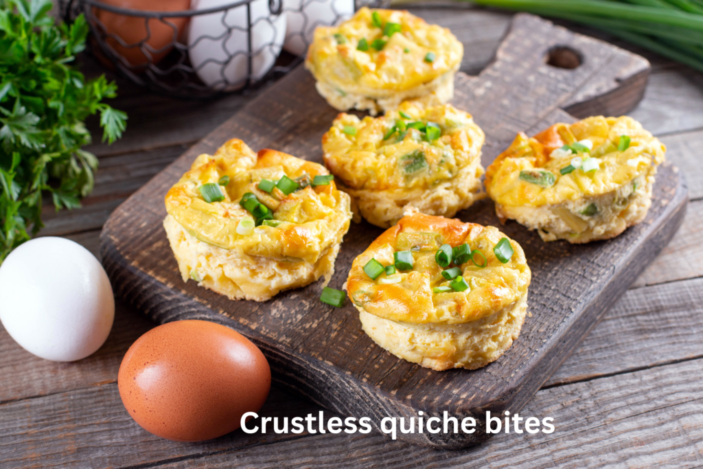 Crustless quiche bites