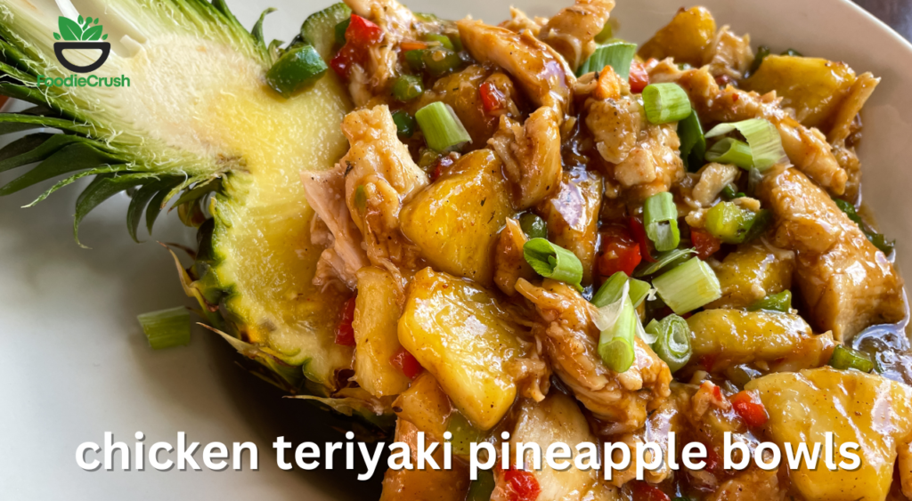 panda express chicken teriyaki with pineapple bowls